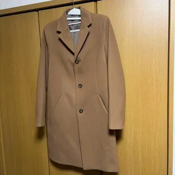 띠어리 체스터 코트 카멜 S