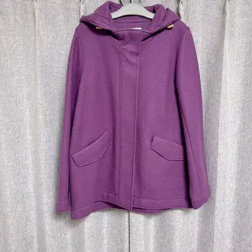 미사용 새상품 Sens de vie 후드 부착 숏 기장 코트