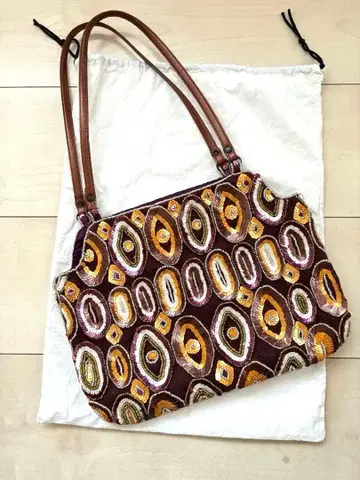 JAMIN PUECH 비즈 자수 토트백