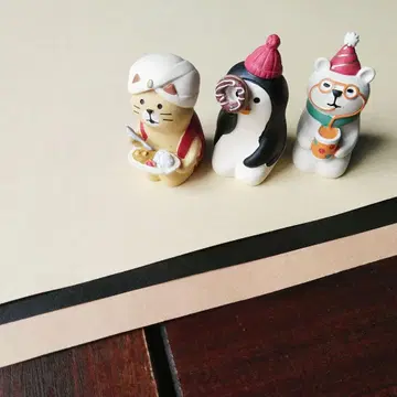 [ 데코 ] 콘콘블 고양이 펭귄 북극곰 카레 도넛 미니어처