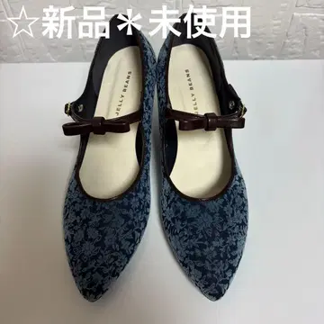 새상품*미사용 젤리빈스 펌프스 JELLYBEANS 꽃무늬 네이비