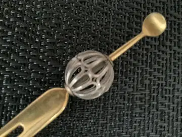 앤티크 빙글빙글 도는 시스루 비녀