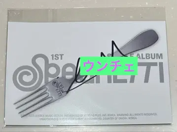 le sserafim 은채 spaghetti 친필 사인 엽서