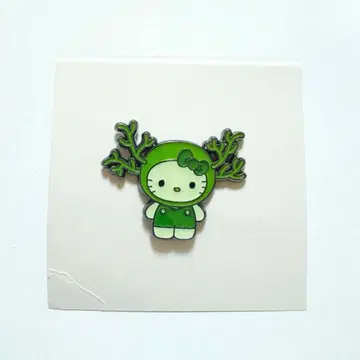 간사이 만박 일본관 해초 키티 핀 배지 모즈쿠