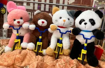 자전거로 달리는 인형옷 놀이공원 출근 전 4종 플러스 1 세트