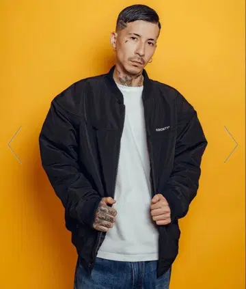 SUBCIETY 블랙 점퍼 블루종 M 사이즈