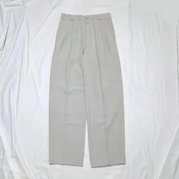 [vintage] 90s 투 턱 와이드 스트레이트 폴리에스테르 슬랙스