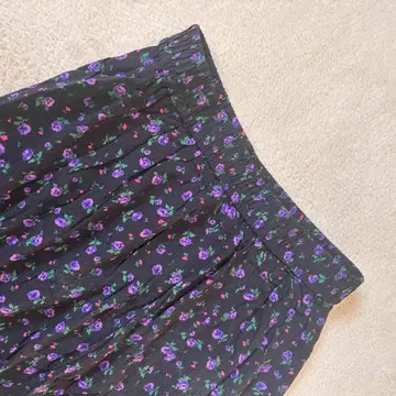 더 신존 퍼플 플라워 스커트 신존 롱 스커트