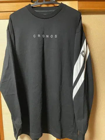 CRONOS 블랙 긴팔 셔츠 S