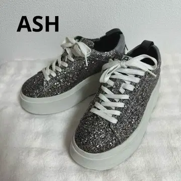 새상품급 ASH 아쉬 통굽 스니커즈 글리터 36 반짝이