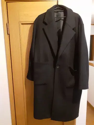 ZARA 블랙 체스터 코트 S 오버 사이즈