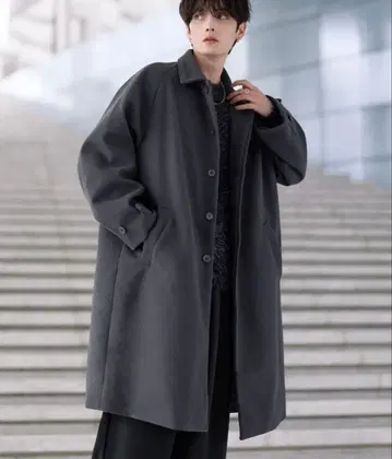 ASTRONOMY 롱 코트 M 다크 그레이