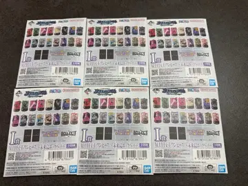 미개봉 새상품 [ 원피스 1번 복권 ] 아크릴 스탠드 6장 세트