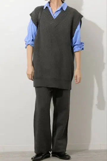 레리움 스트레치 코튼 블렌드 니트 팬츠