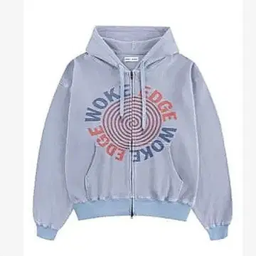 woke edge thermal zip hoodie S 파랑