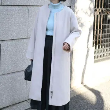 울라이크 배색 펠트 코트 & HALF