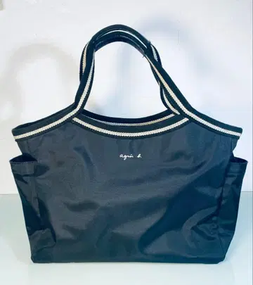 agnes b. VOYAGE 나일론 토트백 블랙 새상품급