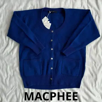 새상품 MACPHEE 맥피 투모로우랜드 블루 파랑 가디건 M