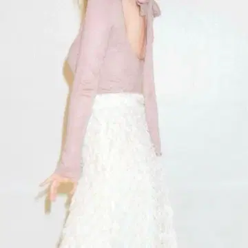 SNIDEL 자카드 플레어 스커트