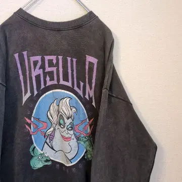 인어공주 에리얼 캐릭터 맨투맨 해외 구제 빈티지 의류