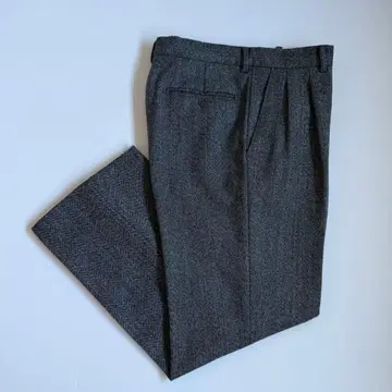 60's~ 빈티지 ITALY제 헤링본 울 슬랙스 팬츠 OPTI