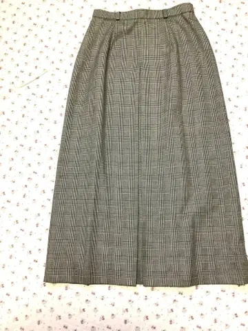 [ YORKLAND ] 글렌체크 A라인 롱 스커트