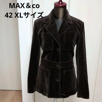 맥스앤코 벨로아 테일러드 자켓 짙은 갈색 42