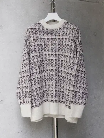 shinyakozuka 트위드 느낌 점퍼 트위드 니트