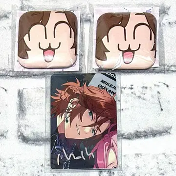 앙스타 부쿠스타 부쿠부 모에가오 캔뱃지 여정 카드 미케지마 마다라