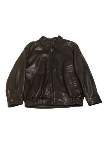 90s 레더 재킷 빈티지 블랙