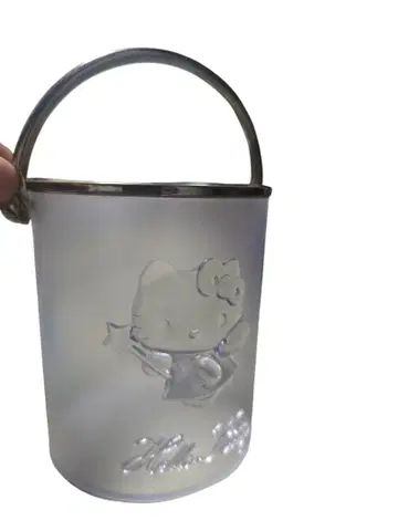 [ 레어 초레어 ] 1999년 키티 크리스탈 소품함? 양동이?