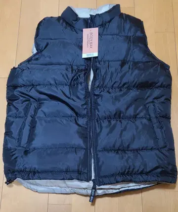 BODY MAX 바디맥스 깃털 베스트 M-L 사이즈 미사용품 실버