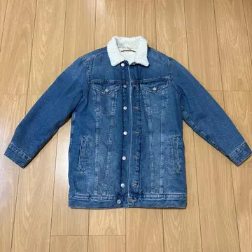 H&M 데님 보아 자켓 34