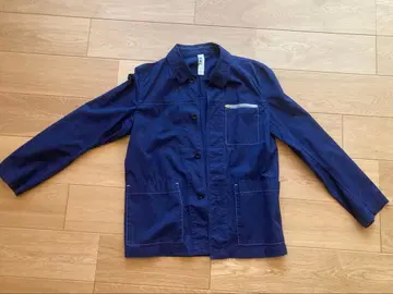 MHL 코튼 린넨 워크 자켓 네이비 사이즈 L