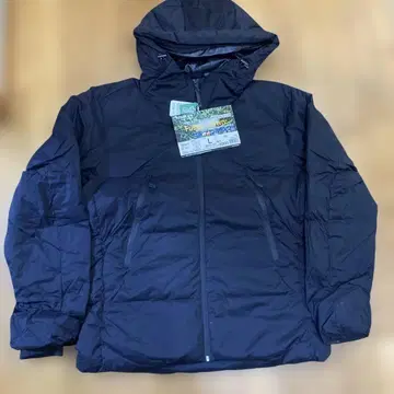 워크맨 워셔블 퓨전 다운 후디 블랙 L 사이즈