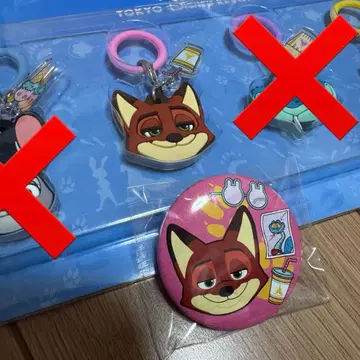 주토피아2 닉 참 캔뱃지 세트