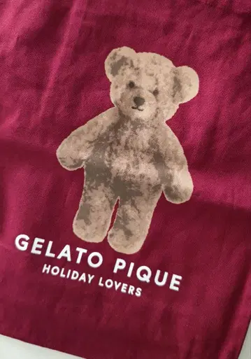 [레어 상품] 젤라또피케 베어 토트백 팝업