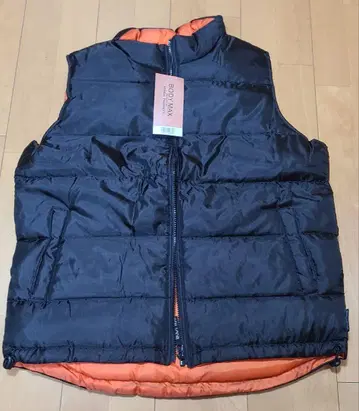 BODY MAX 바디맥스 깃털 베스트 M-L 사이즈 미사용품 오렌지