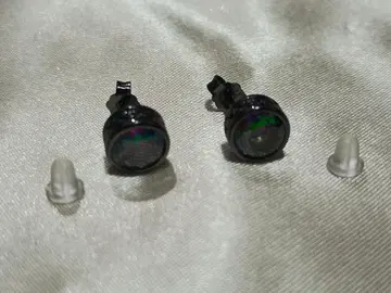 새상품 블랙 골드 도금 귀걸이 SV925