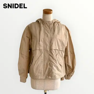 SNIDEL: 택 포함 새상품 베이지 후드 블루종