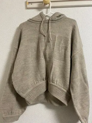 JIMWAG LOGO Hoodie knit 후디 니트 오트밀