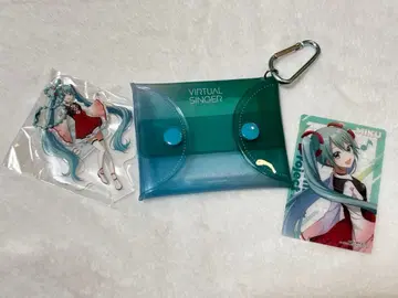 하츠네 미쿠 스시로 콜라보 한정판 멀티 파우치 & 클리어 카드