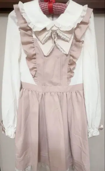 Secret Honey 에이프런풍 도킹 원피스