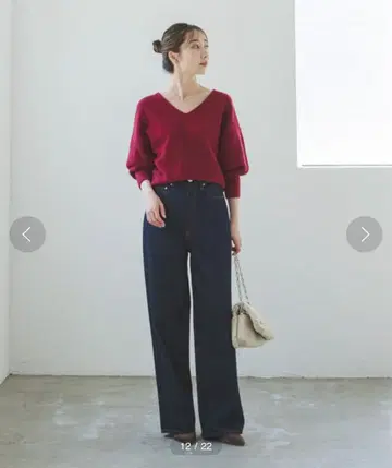 캐시미어 울 숏 V 풀오버