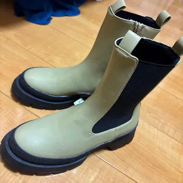 AZUL BY MOUSSY 사이드 고어 부츠 M 카키