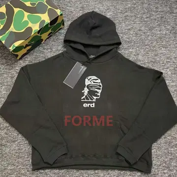 ERD 24SS 블랙 후드티 프론트 프린트 포함~