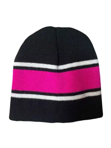 비니 구제 의류 블랙 보더 니트 모자