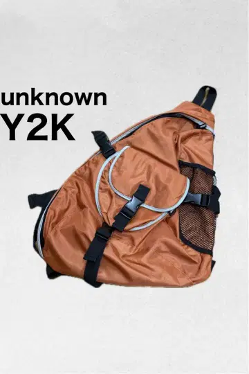 unknown Y2K 90s 원숄더 백 오렌지