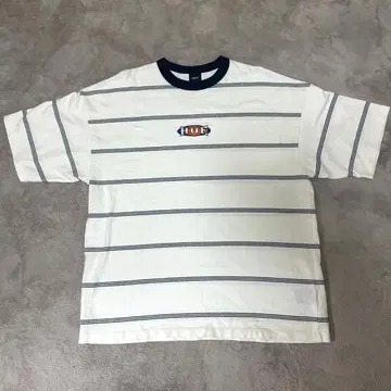 HUF T셔츠 보더 무늬 남성용 L 사이즈