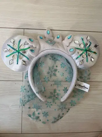 엘사 미니 마우스 귀 헤어밴드